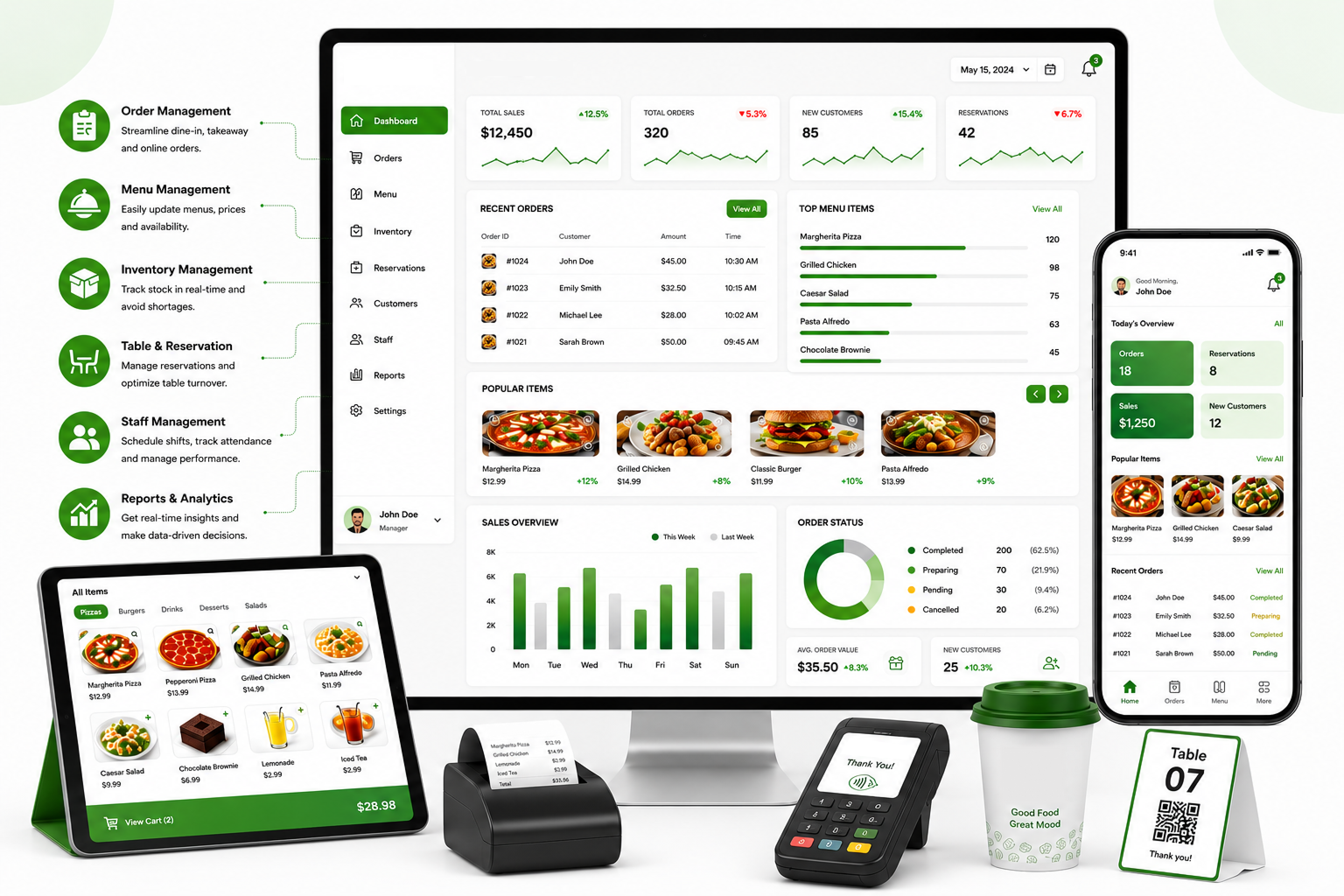 All-in-one restaurant management platform